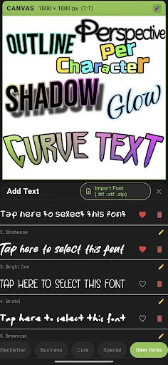 Download xCanvas 2 – AI Fonts Lettering – Libreng Logo Maker - Screenshot 1