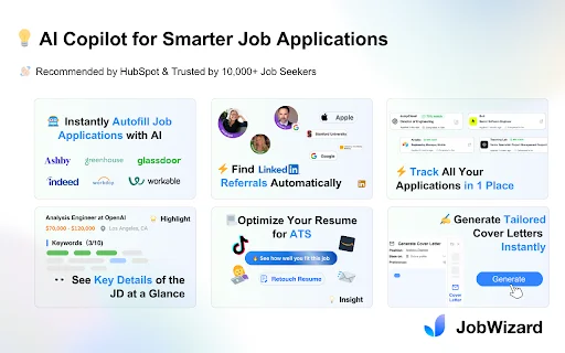 JobWizard: AI Autofill para sa Job Applications – I-download Ngayon - Screenshot 2
