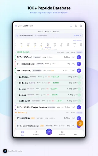 I-download ang Smart Peptide Tracker – Subaybayan ang Iyong Progress - Screenshot 10