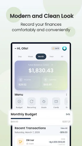 I-download ang Ollo: Budget & Money Manager – Libreng Expense Tracker - Screenshot 1