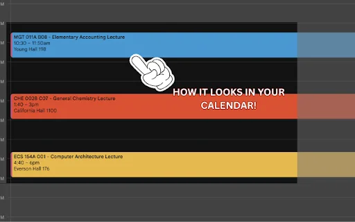 AggieMate UC Davis: Pinakamahusay na Schedule Builder Extension - Screenshot 4