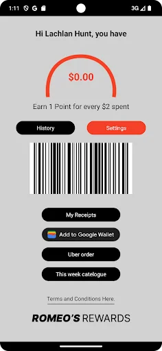 I-download ang Romeo’s Rewards – App Para sa Iyong Loyalty Points - Screenshot 3