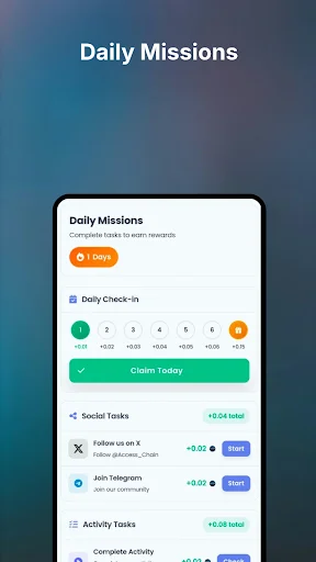 I-download ang Access Network – Kumita ng Points at Crypto Tools - Screenshot 5