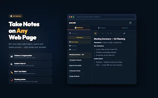 Pronoto: AI Note Taker at Teleprompter – I-download sa Chrome - Screenshot 3