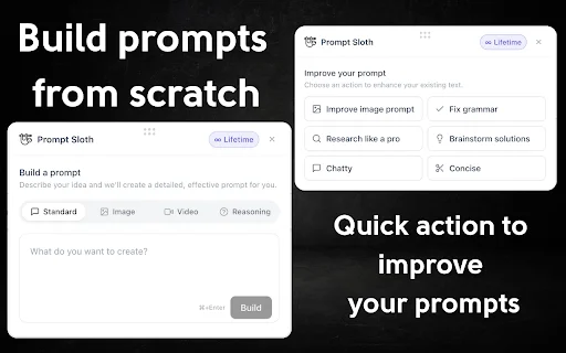 PromptSloth: Pagbutihin ang AI Prompts sa Isang Click Lang - Screenshot 4
