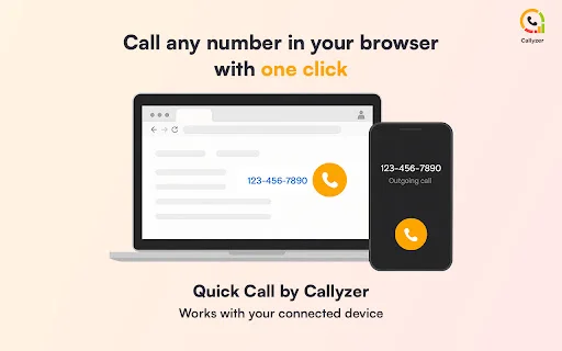 Quick Call by Callyzer: Tumawag Mula sa Chrome Browser - Screenshot 2