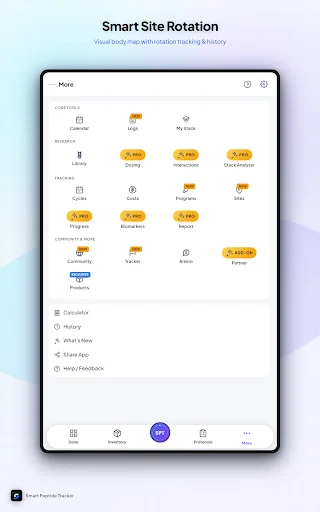 I-download ang Smart Peptide Tracker – Subaybayan ang Iyong Progress - Screenshot 14