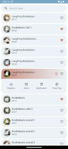 I-download ang Kookaburra Bird Sounds – Mga Ringtone na Libre - Screenshot 5