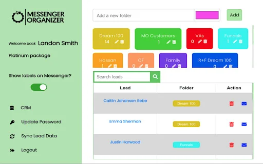I-download ang Messenger Organizer – Ayusin ang FB at IG Messages - Screenshot 1