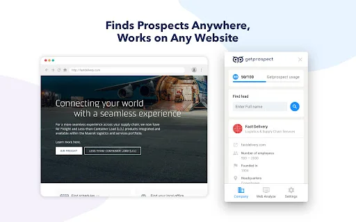 Email Finder – GetProspect: Mabilis na LinkedIn Email Finder - Screenshot 3