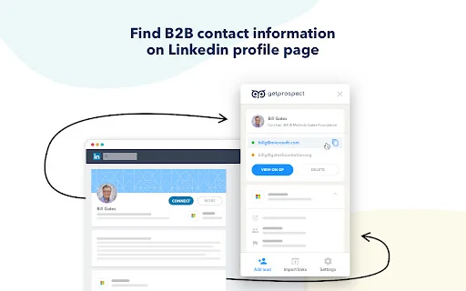 Email Finder – GetProspect: Mabilis na LinkedIn Email Finder - Screenshot 2