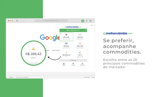Melhor Câmbio – Dólar Hoje: Subaybayan ang Rates sa Iyong Browser - Screenshot 4