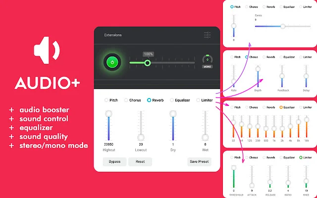 Volume Booster para sa Chrome – Palakasin ang Tunog nang Libre - Screenshot 1