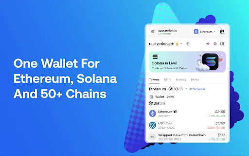 Zerion Wallet: Pamahalaan ang Crypto at DeFi nang Ligtas – I-download - Screenshot 1