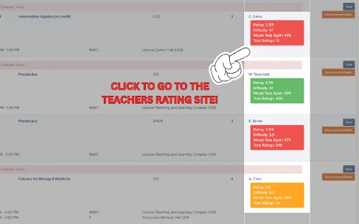 AggieMate UC Davis: Pinakamahusay na Schedule Builder Extension - Screenshot 2