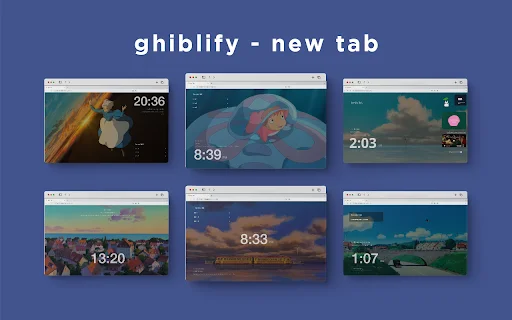 Ghiblify: Gawing Aesthetic ang Iyong Chrome New Tab – Download Na! - Screenshot 1