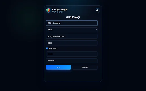 Proxy Manager: Mabilis at Madaling Proxy Switcher para sa Browser - Screenshot 2
