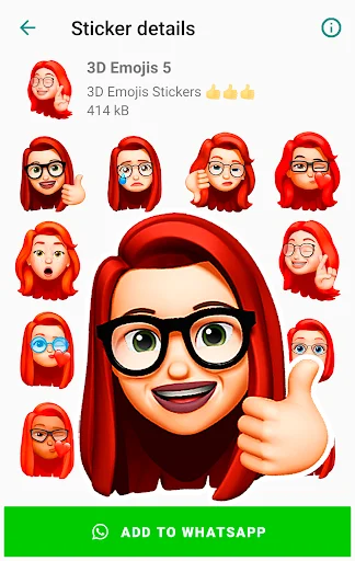 I-download ang Funny Emojis Stickers – Mga Cute na Sticker para sa WhatsApp - Screenshot 12