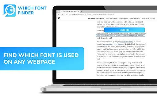 Which Font Finder – Tukuyin ang Font sa Web nang Libre - Screenshot 1