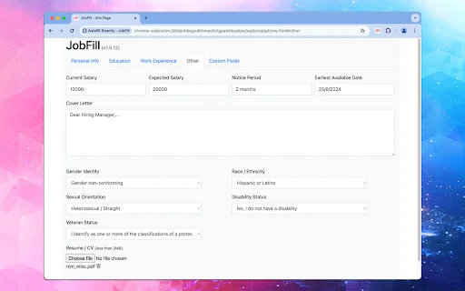 Download Autofill Smartly – JobFill: Auto-apply sa Trabaho - Screenshot 3