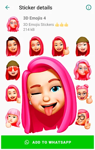 I-download ang Funny Emojis Stickers – Mga Cute na Sticker para sa WhatsApp - Screenshot 19
