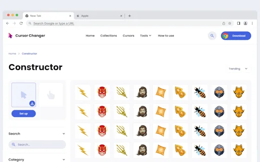 Mouse Cursor – Custom Cursor: Baguhin ang Iyong Pointer nang Libre - Screenshot 4