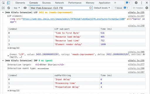 I-download ang Web Vitals Extension – Sukatin ang Site Performance - Screenshot 4