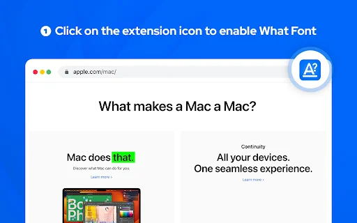 What Font – font finder: Tukuyin ang Font sa Web nang Madali - Screenshot 1