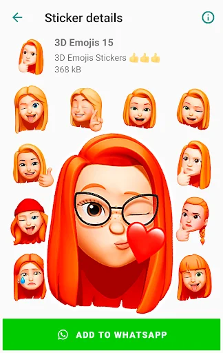 I-download ang Funny Emojis Stickers – Mga Cute na Sticker para sa WhatsApp - Screenshot 21