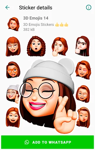 I-download ang Funny Emojis Stickers – Mga Cute na Sticker para sa WhatsApp - Screenshot 24