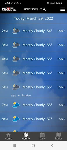 I-download ang Las Vegas Weather Radar-FOX5 – Tumpak na Panahon - Screenshot 5